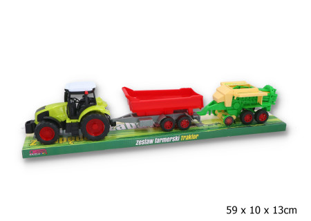 Traktor z dwiema maszynami rolniczymi 403069, 782656